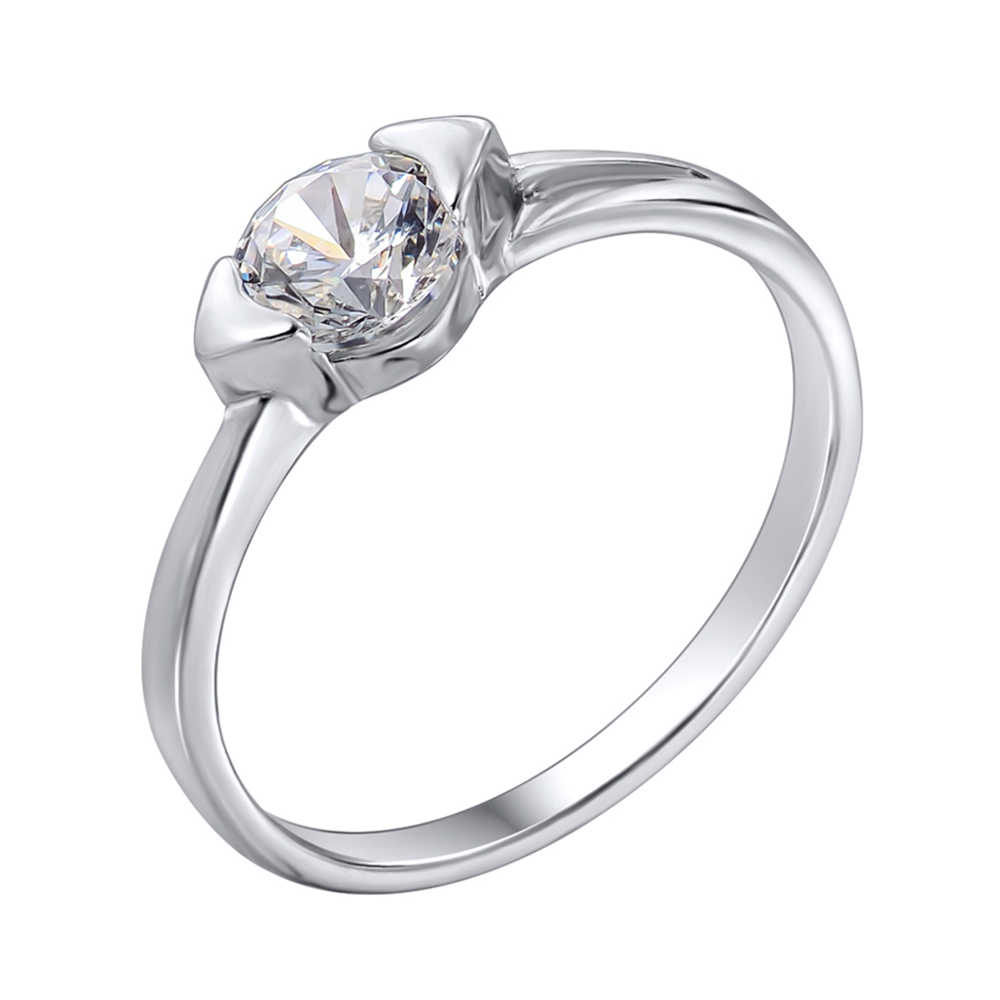 

Серебряное кольцо с фианитом 000140380 16 размера