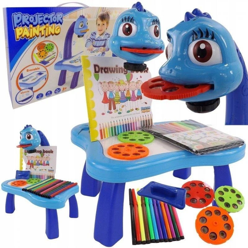 

Детский стол для рисования Drawing Set Projector с проектором Синий