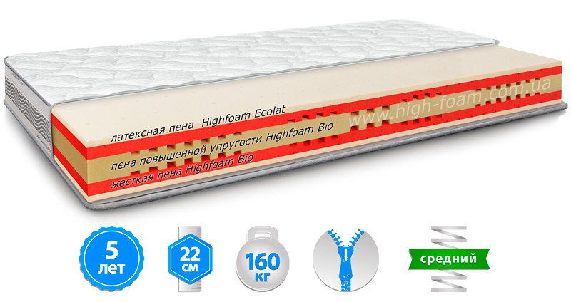 

Ортопедический матрас HighFoam Noble Platinum Sculptor 180х200 см