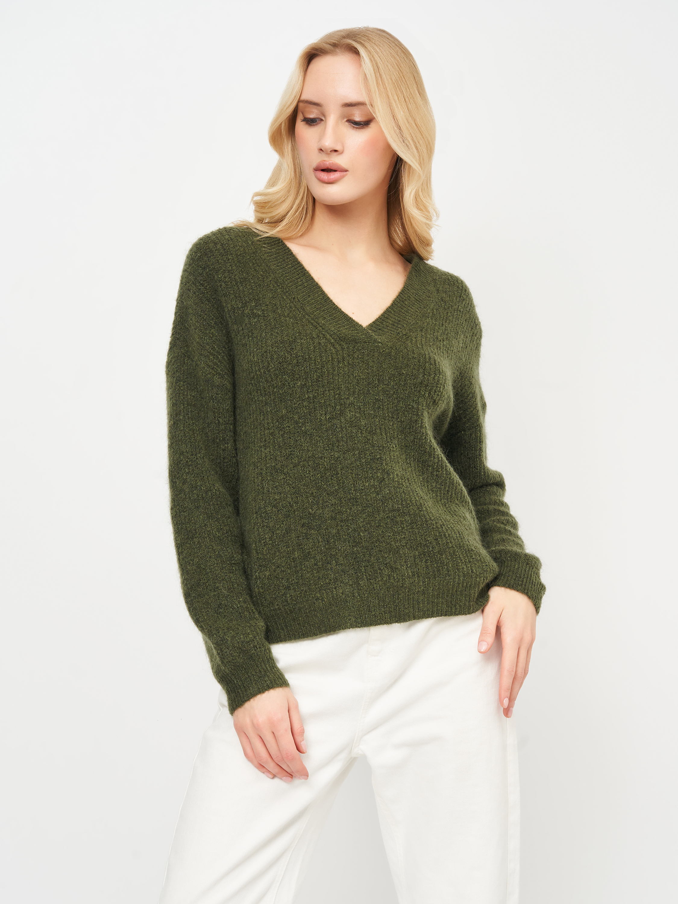 

Пуловер Moss Copenhagen XAZ274955UDKI / Темно-зеленый, Пуловер Moss Copenhagen XAZ274955UDKI XS/S Темно-зеленый
