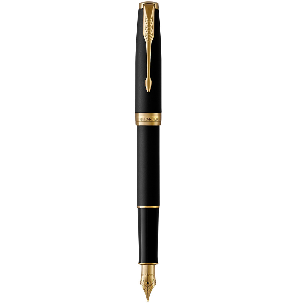 

Перьевая ручка Parker SONNET 17 Matte Black Lacquer GT FP F 84 811