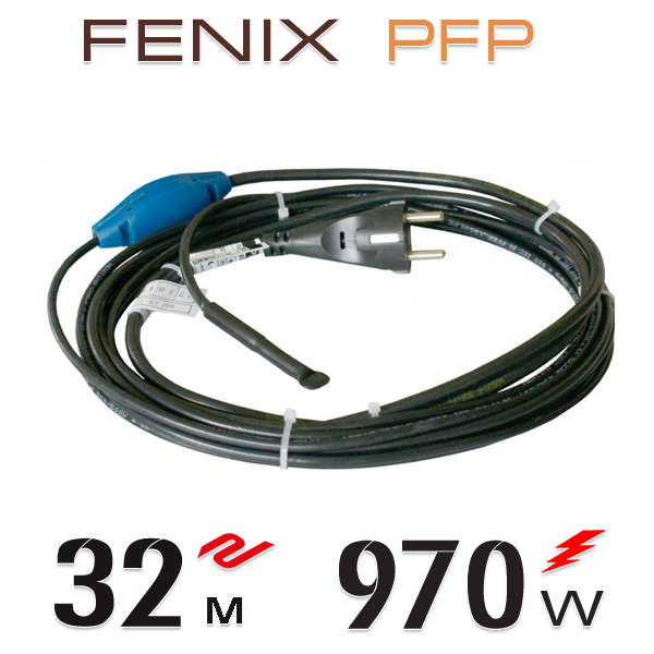

Нагревательный двужильный кабель Fenix PFP 30 Вт/м со встроенным термостатом - 32 м.п.