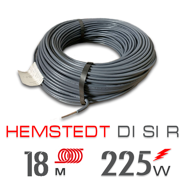 

Нагревательный кабель Hemstedt Di Si R - 18 м.п.