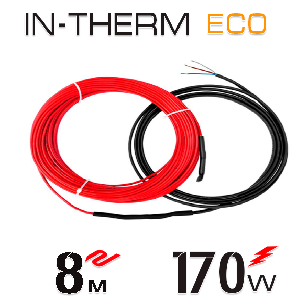 

Нагревательный кабель In-Therm ECO 20 Вт - 8 м