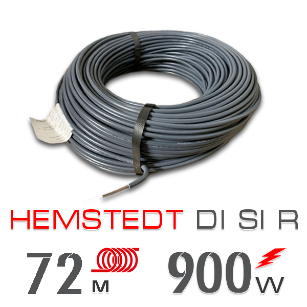 

Нагревательный кабель Hemstedt Di Si R - 72 м.п.