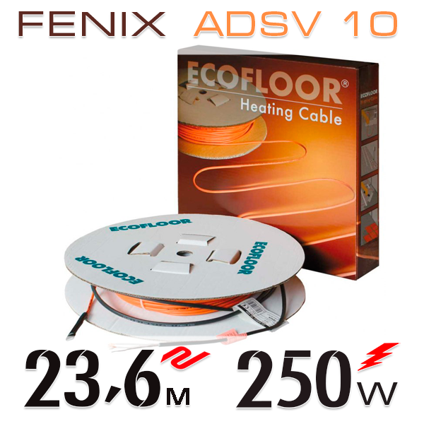 

Нагревательный кабель Fenix ADSV 10 Вт - 23,6 м