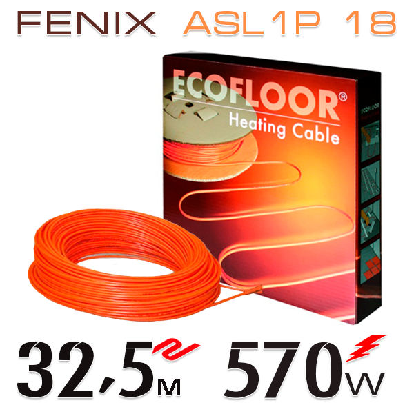 

Нагревательный кабель Fenix ASL1P 18 Вт - 32,5 м