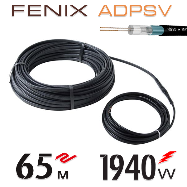 

Нагревательный двужильный кабель Fenix ADPSV 30 W/m - 65 м.п.
