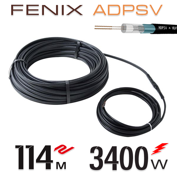 

Нагревательный двужильный кабель Fenix ADPSV 30 W/m - 114 м.п.