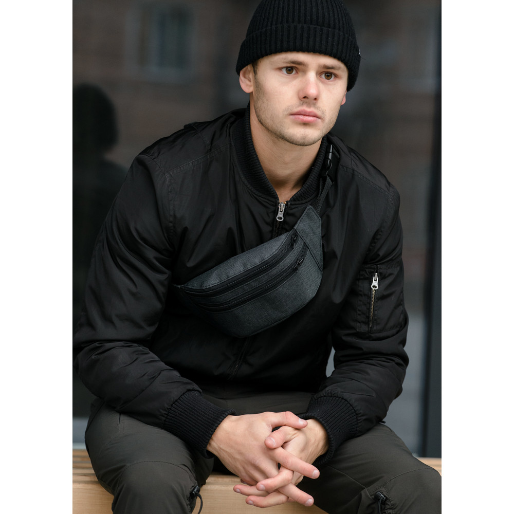 

Поясна сумка бананка Sambag Tirso Black