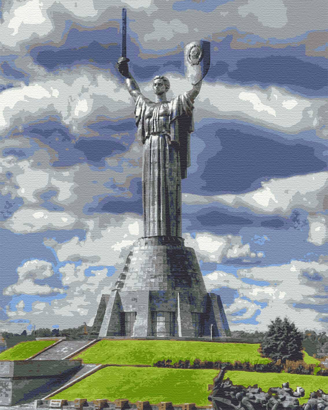 

Набір для розпису Riviera Blanca Мати Батьківщина 40х50 см (RB-0272)