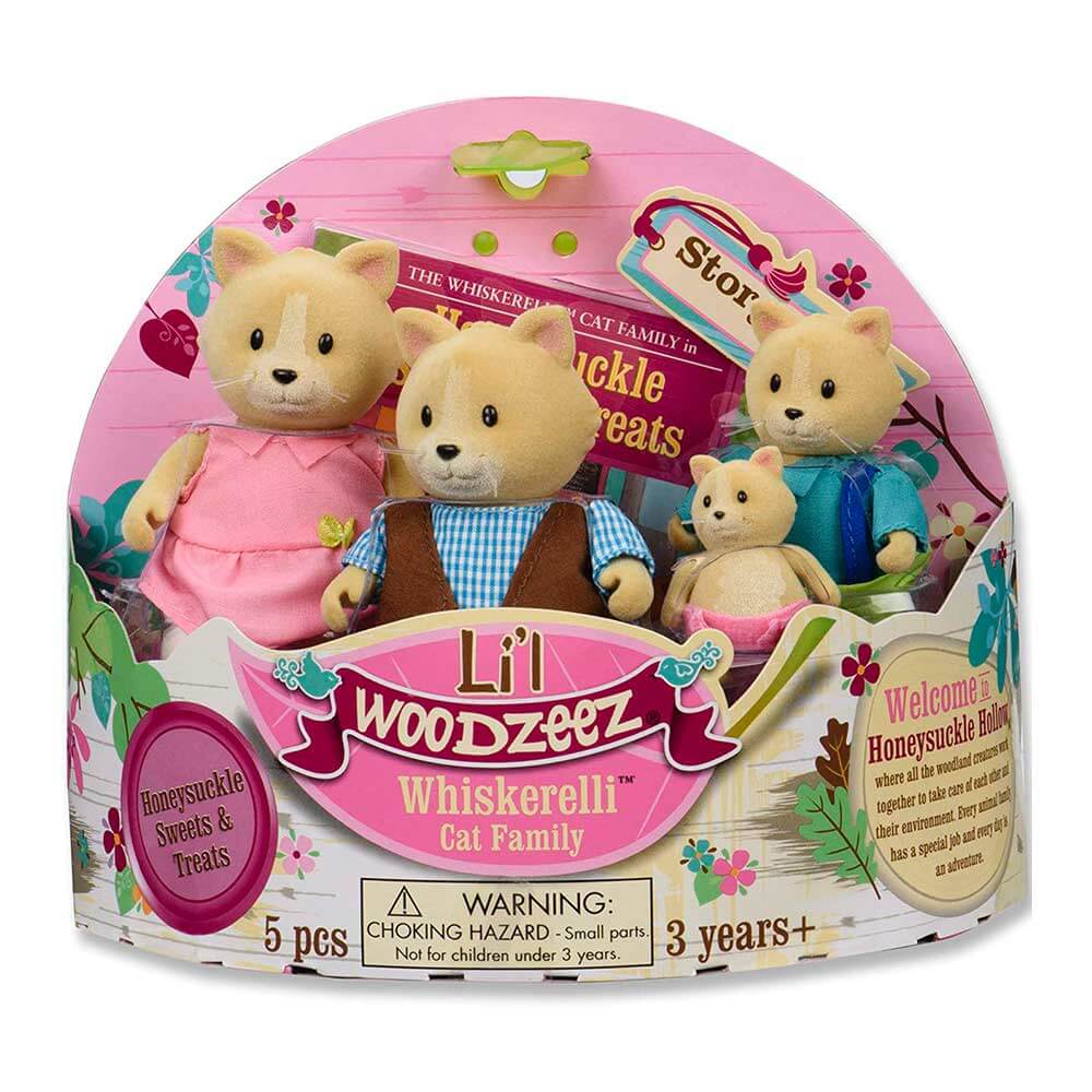 

Набір фігурок Li'l Woodzeez Сім'я котів з книжкою (6156Z)