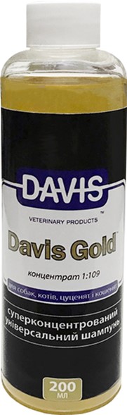 

Шампунь Davis Gold для шерсти собак и котов, суперконцентрат 1:109 200 мл