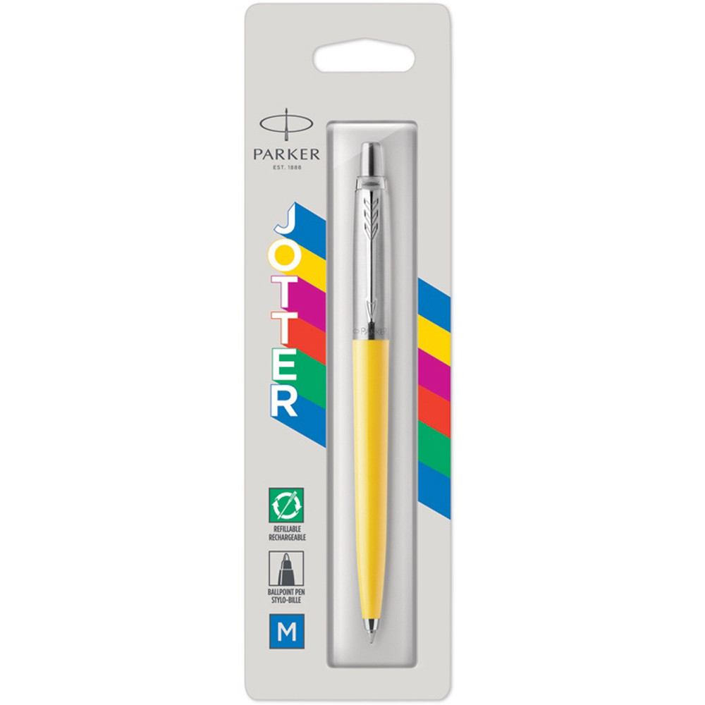 

Ручка шариковая Parker JOTTER 17 Plastic Yellow CT BP блистер 15 336