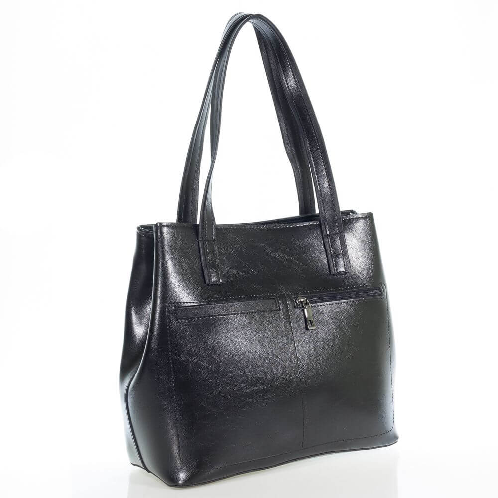 

Сумка женская МИС, эко кожа, большая, черная (35921-1)