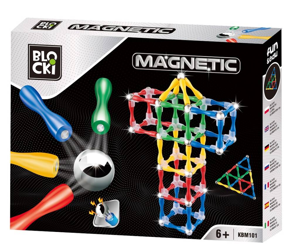 

Конструктор Blocki Magnetic 124 эл. (KBM101)