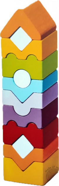 

Дерев'яна пірамідка Cubika LD 11 12 деталей (14996)