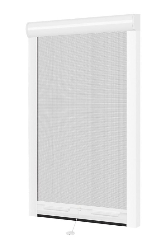 

Антимоскитная сетка Decowin 600x1100 белая ролетного типа с механизмом торможения