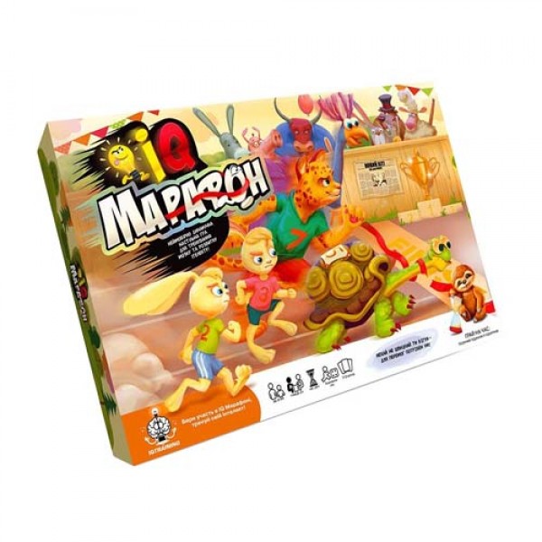

Настольная игра IQ Марафон, УКР, 112 карт, Danko Toys, G-IQM-01-01U