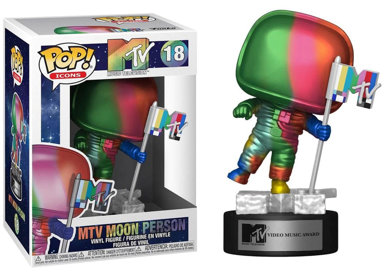 

Фигурка Funko Pop Фанко Поп МТВ Лунный Человек Радужный MTV Moon Person Music Television 10 см MTV MP R 18