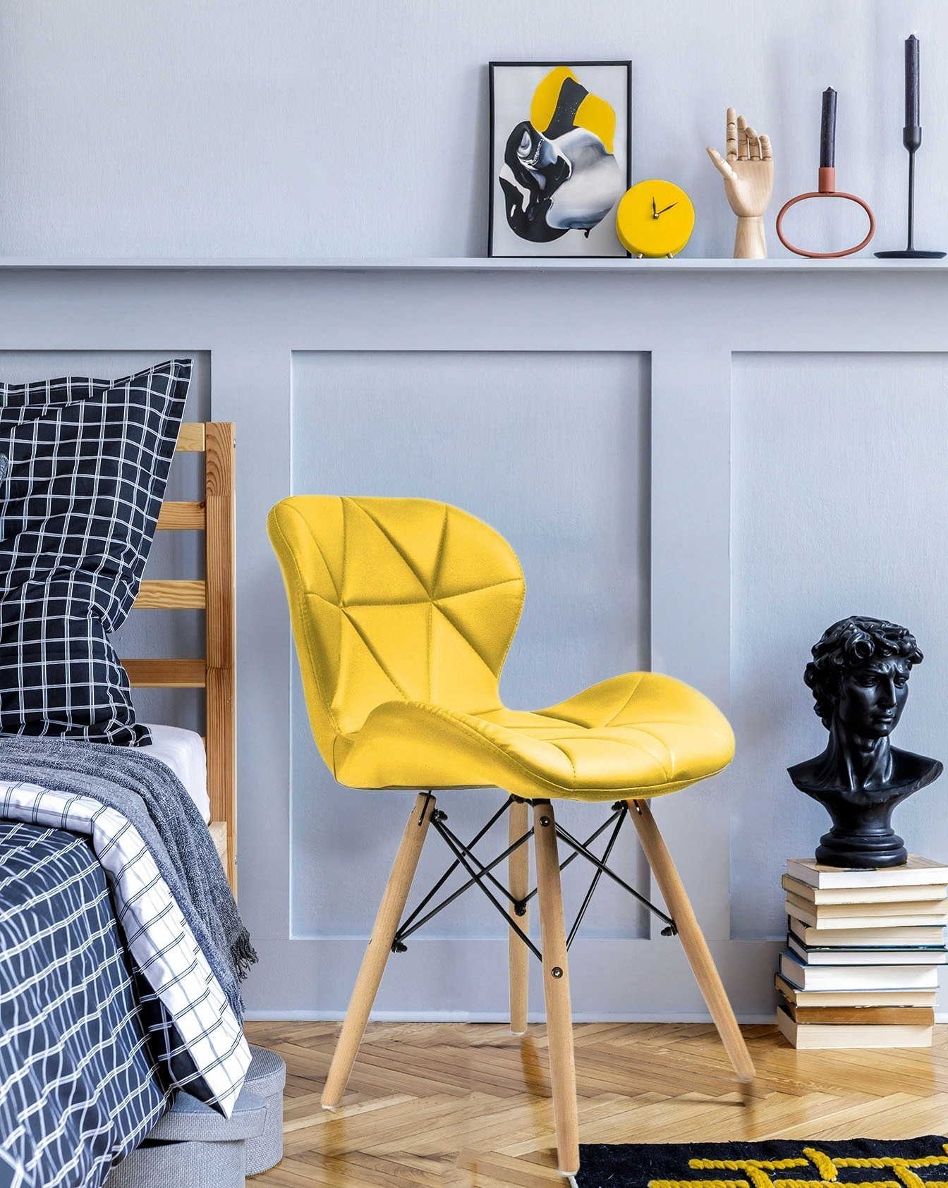 

Стул JUMI Scandinavian Design (эко-кожа) Yellow