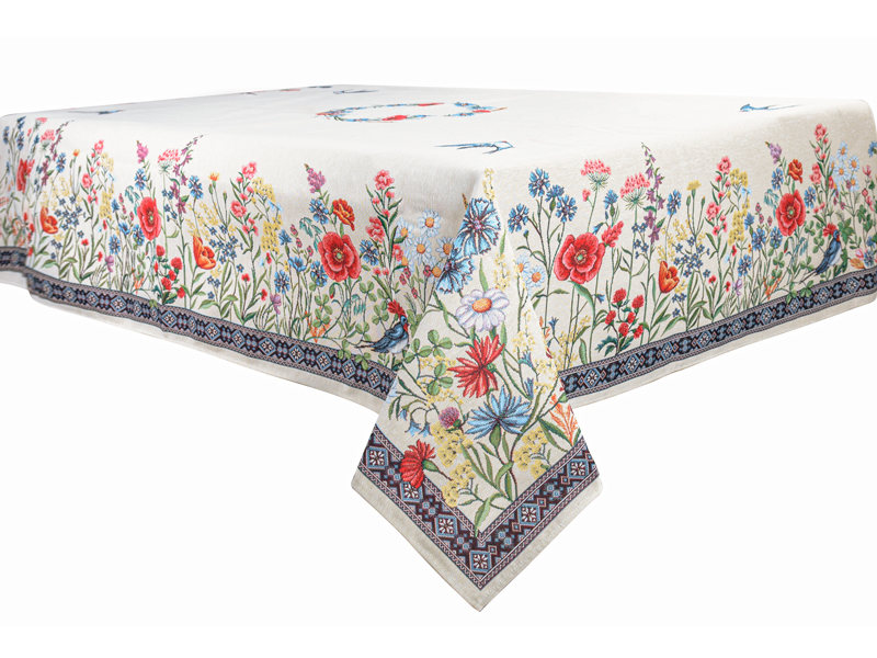 

Скатерть гобелен Elen Chamomille 732-010, 140х140 см