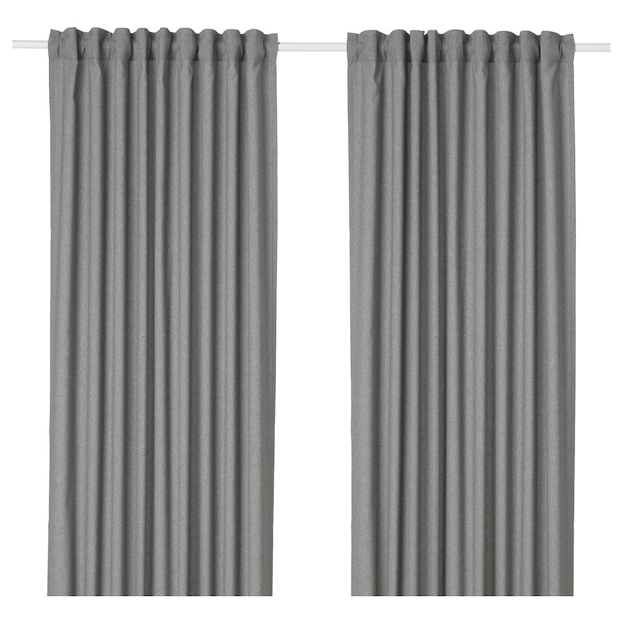 

Затемнювальна гардина IKEA HANNALENA 145х300 см сіра (504.108.77)