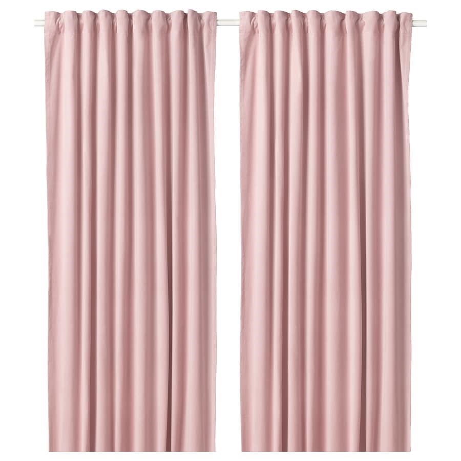 

Затемнювальна гардина IKEA SANELA 140х300 см світло-рожевий (604.140.16)
