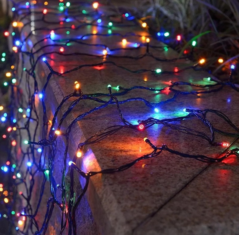 

Светодиодная гирлянда умная Smart Led Fiskars 200l RGB 200 диодов 18 м Мультицветная (gr_018571)