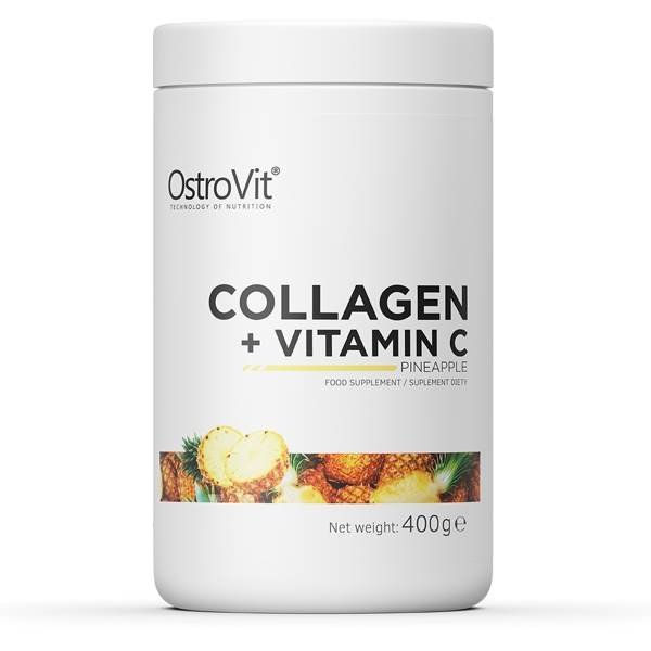 

Для суставов и связок OstroVit Collagen + Vitamin C, 400 грамм Ананас (108843)