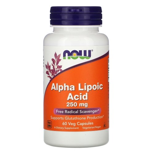 

Натуральные добавки NOW Foods Alpha Lipoic Acid 250 mg 60 Vcaps (793707)