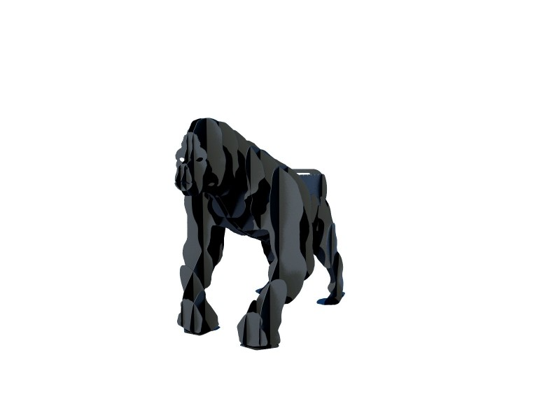 

Мангал стационарный Vesuvi в форме 3D животного Горилла