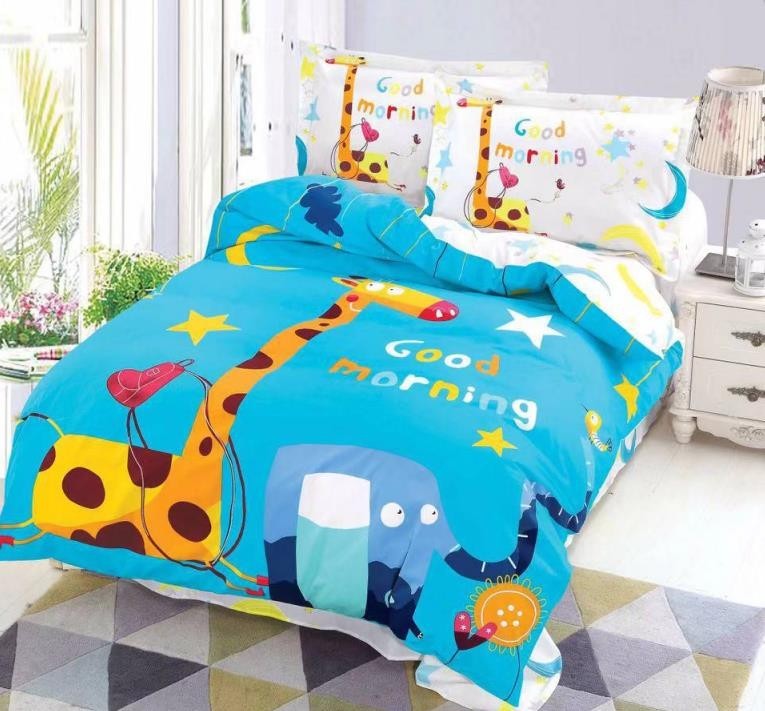 

Сатин панель постельное белье для детей CottonTwill «Kids Panel» - Доброе утро, подростковый комплект, под.145*215 см, подушка 50х70 см 1 шт