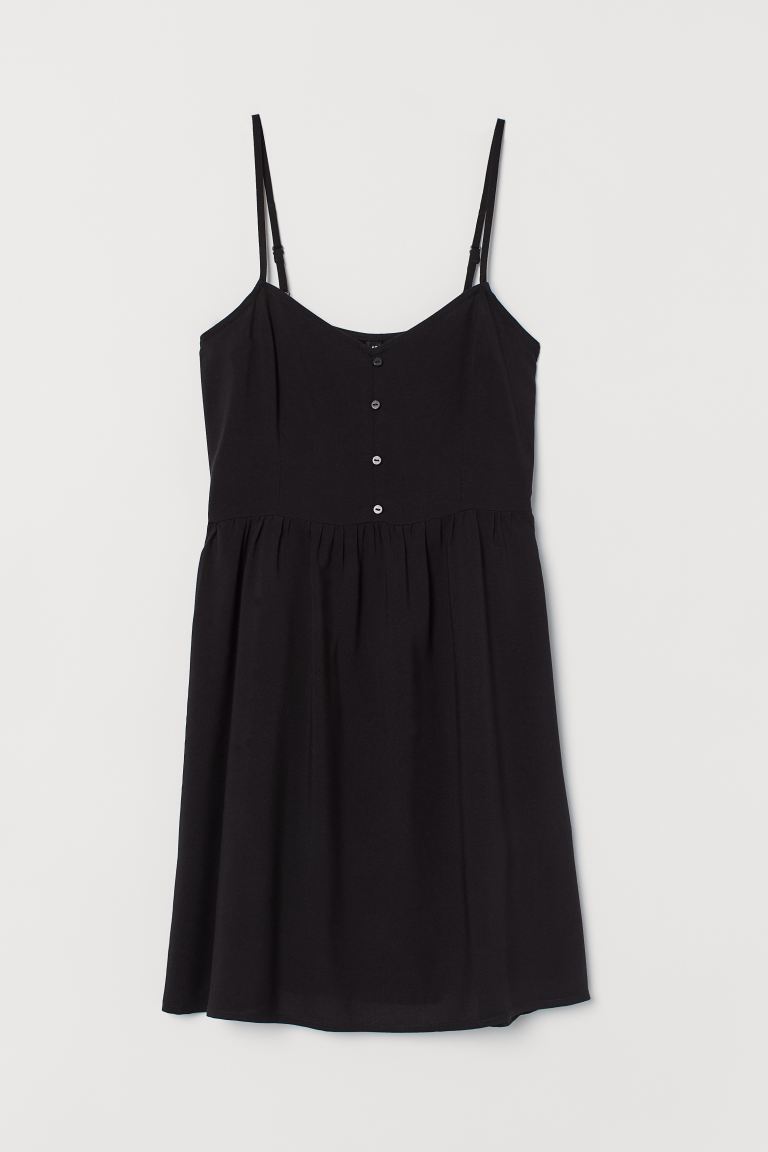 

Короткое платье H&M  Чёрный, Короткое платье H&M 44 Чёрный