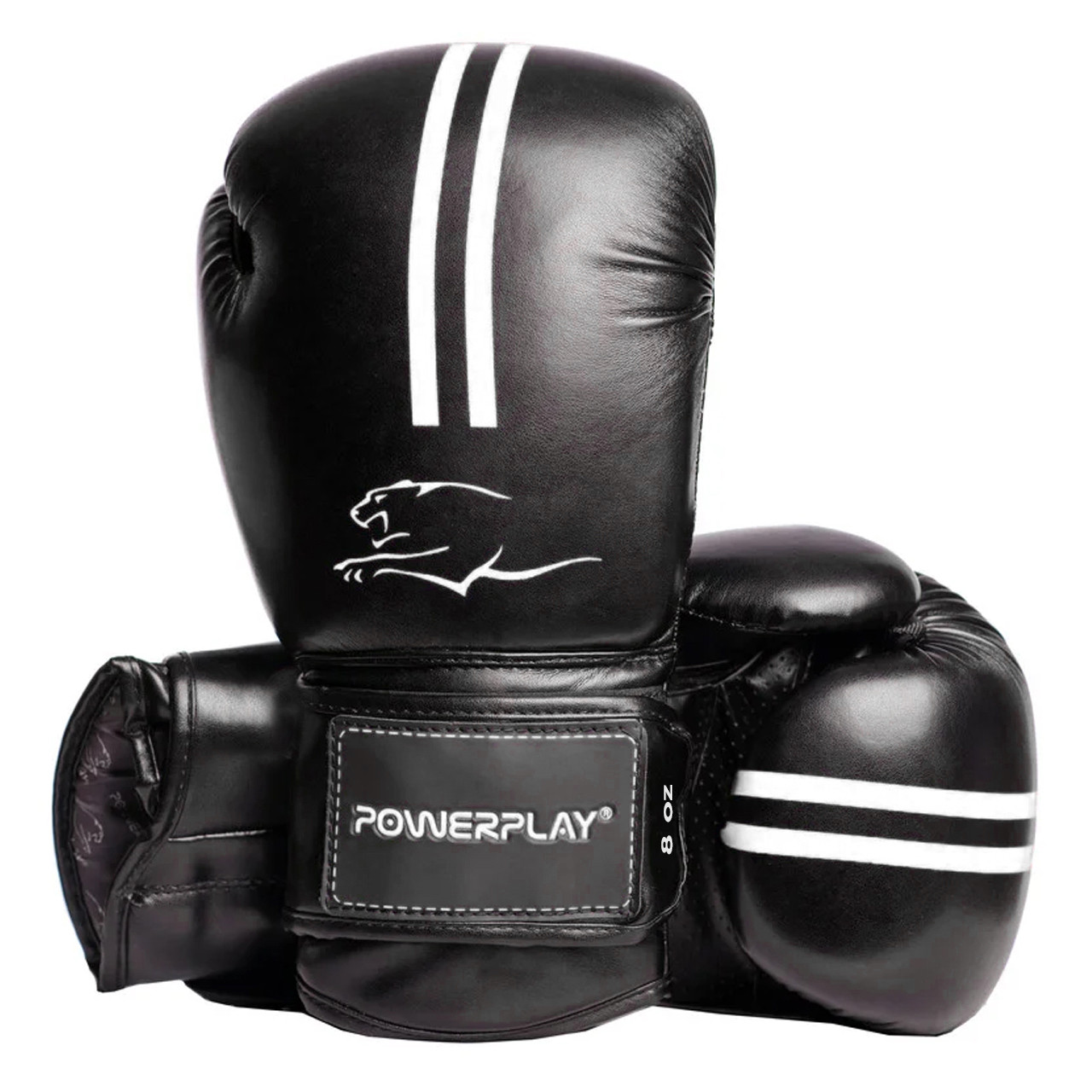 

Боксерские перчатки PowerPlay 3016 Black-White 8 унций