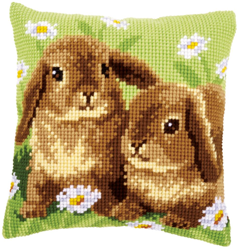 

Набор для вышивания крестом (подушка) Vervaco Two rabbits Два кролика PN-0162709