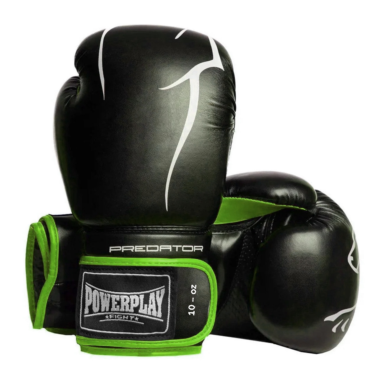 

Боксерские перчатки PowerPlay 3018 Black-Green 10 унций