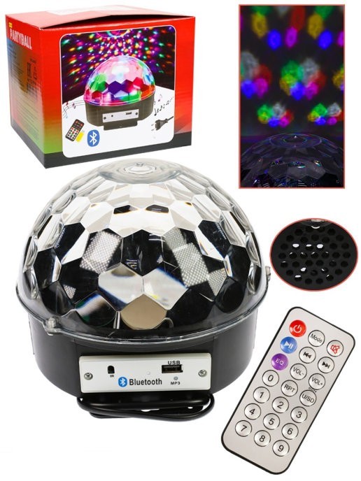 

Светомузыка диско шар Magic Ball Music MP3 плеер с bluetooth XXB 01/M6