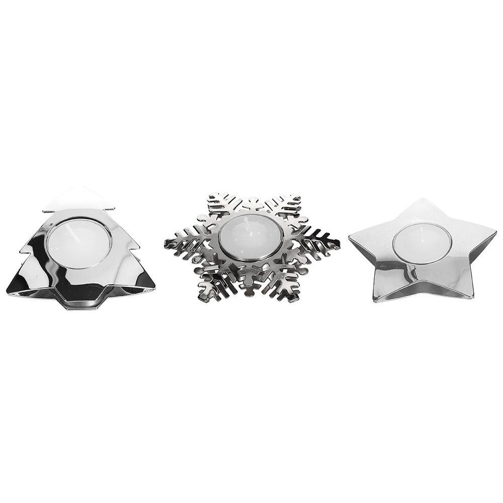 

Подсвечник Tognana Natale Glam Light, 3 шт, ассорти, сталь, серебристый