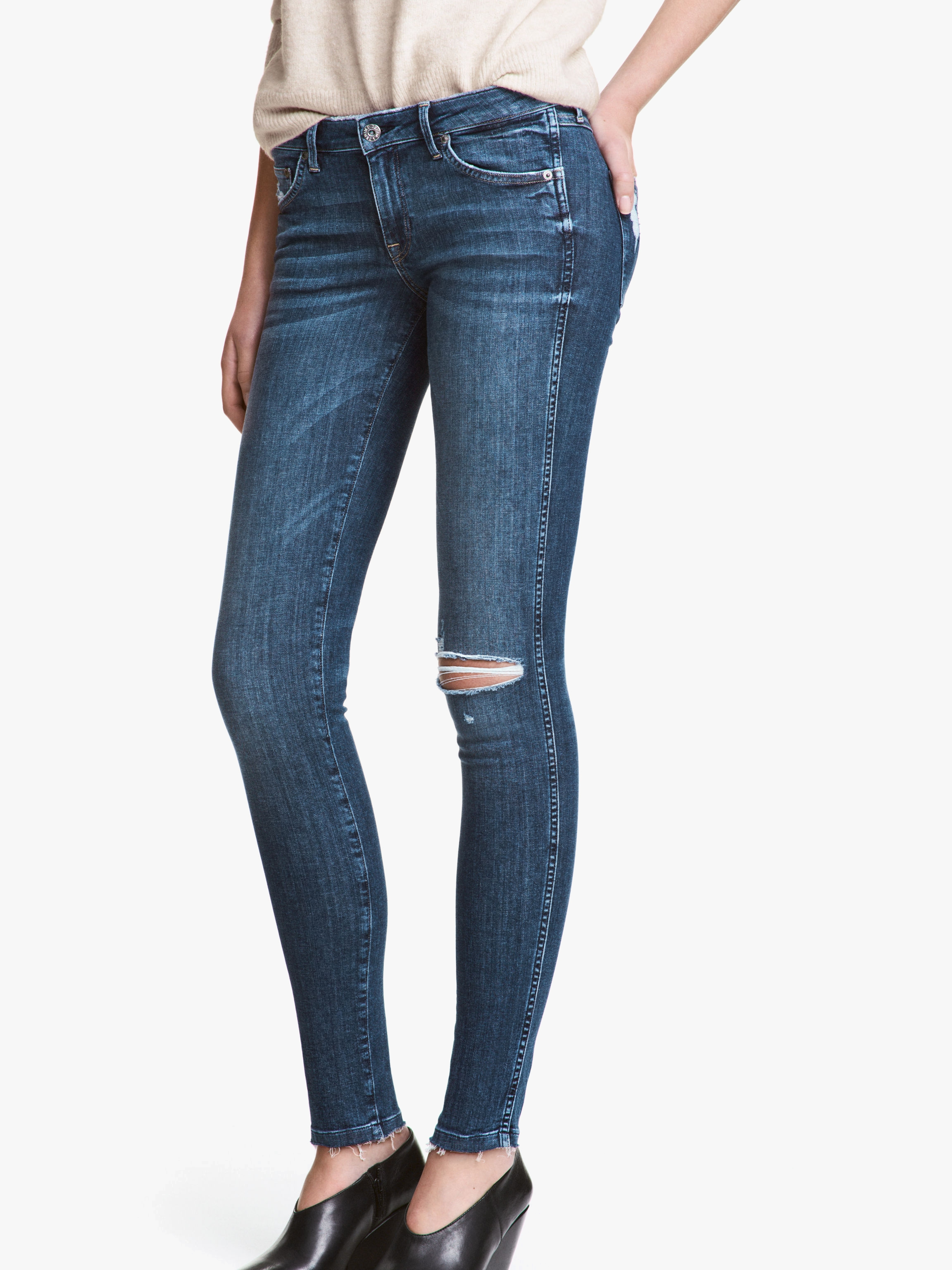 Акція на Джинси Skinny жіночі H&M XAZ049658WOIB 24/30 Сині від Rozetka