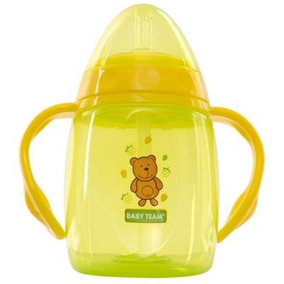 

Поильник-непроливайка Baby Team с трубочкой и ручками 250 мл (5003)