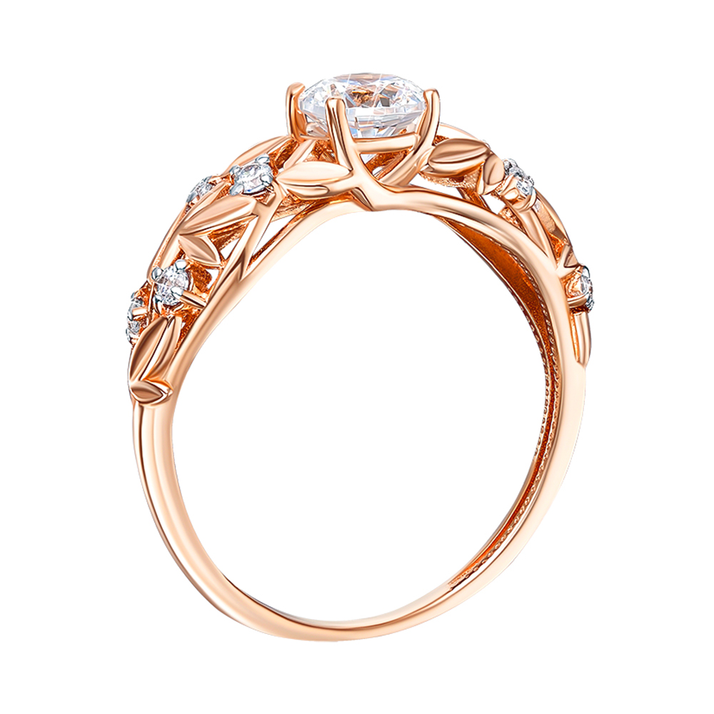 

Кольцо из красного золота с фианитами S Zirconia 000138412 18 размера