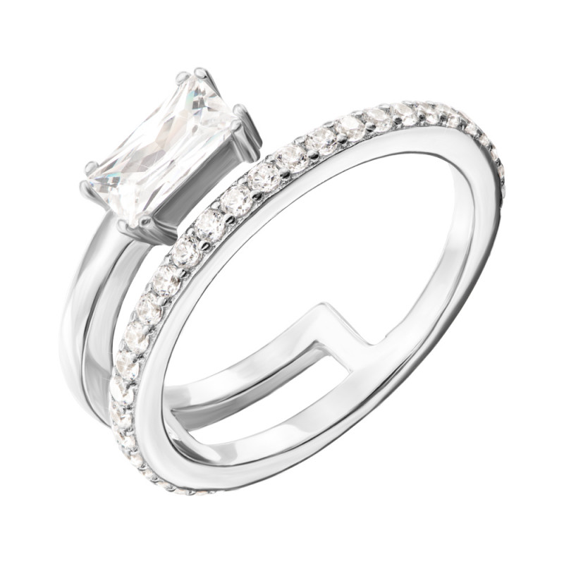 

Серебряное кольцо с фианитами 000134292 17 размера