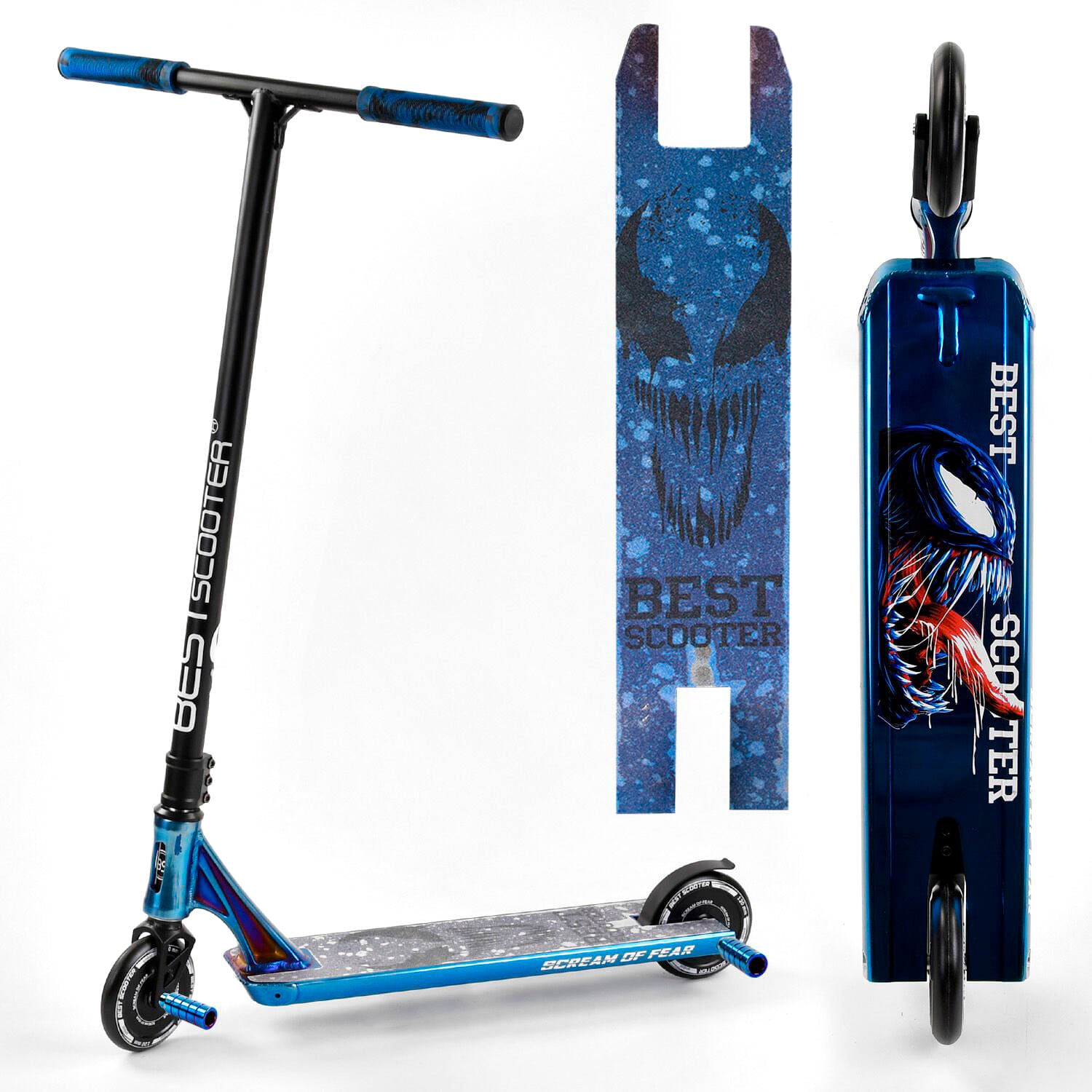 

Самокат трюковый 65030 Best Scooter серый 02308