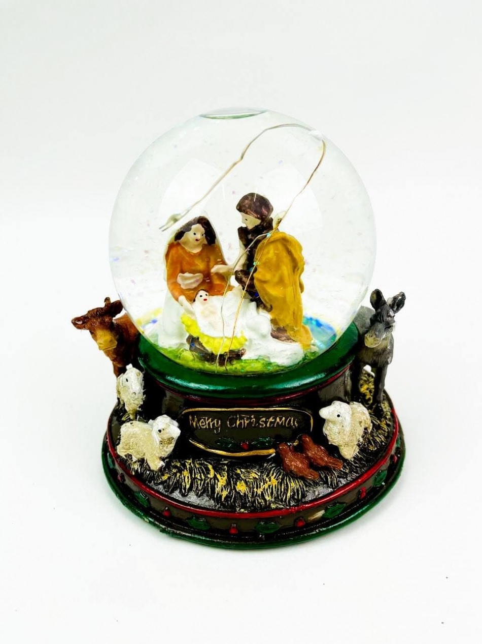 

Стеклянный шар Рождественский музыкальный шар с LED-подсветкой