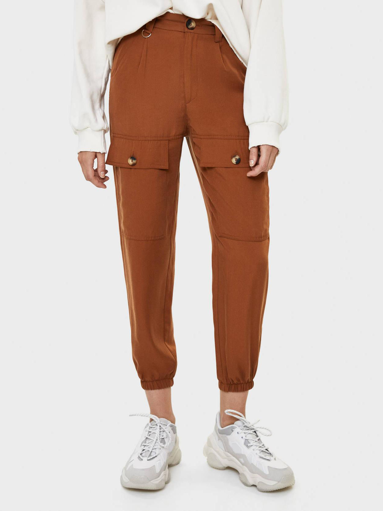 

Брюки Bershka XAZ221003XUAP  Коричневые, Брюки Bershka XAZ221003XUAP 34 Коричневые