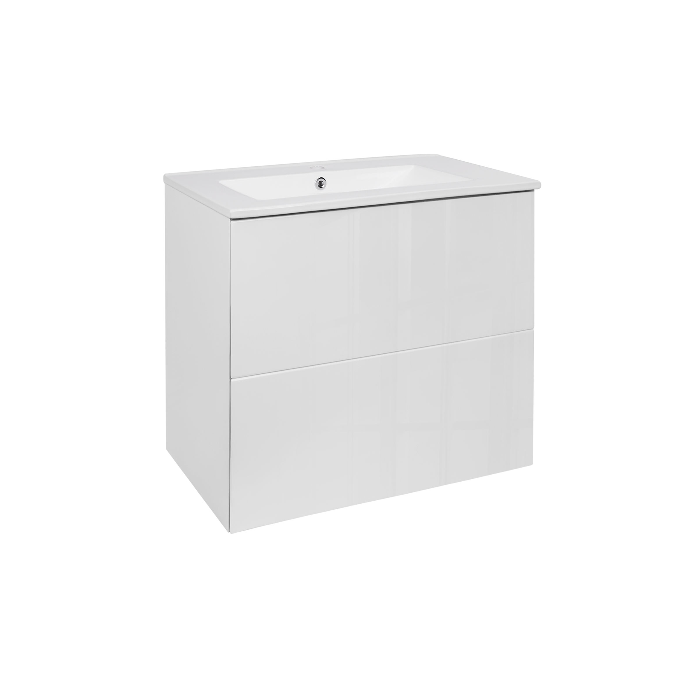 

Комплект Qtap Tern 610х470 White тумба подвесная + раковина врезная QT1772TPL6013060CW