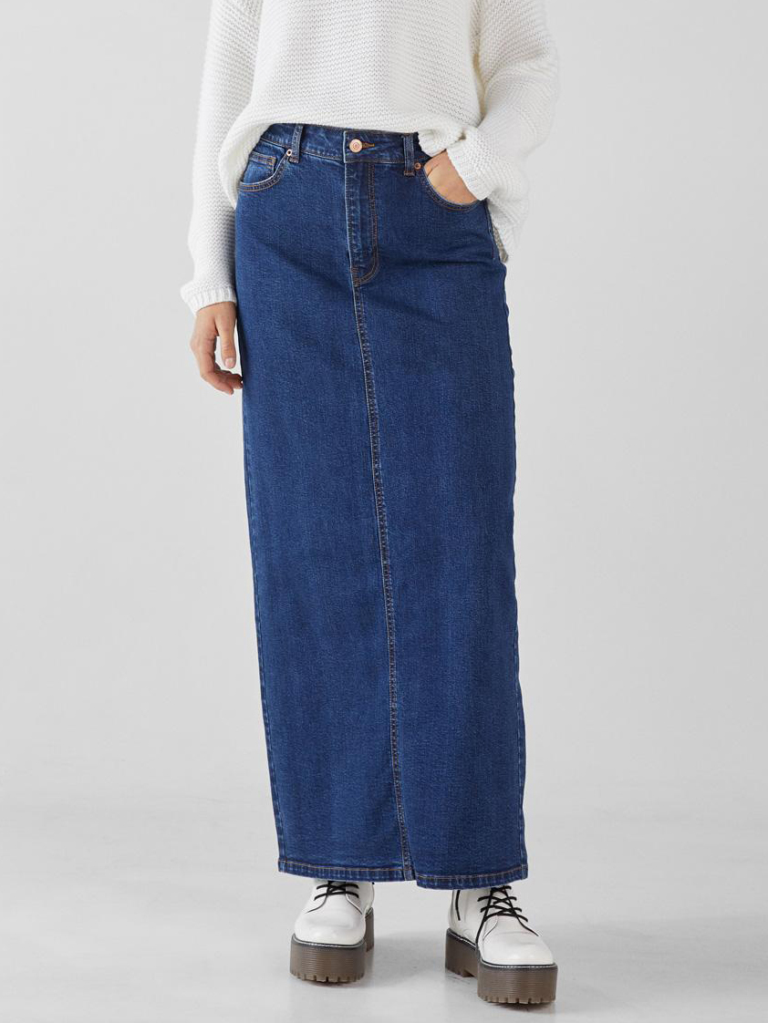 

Юбка джинсовая Bershka XAZ282630OZDM  Синяя, Юбка джинсовая Bershka XAZ282630OZDM 34 Синяя