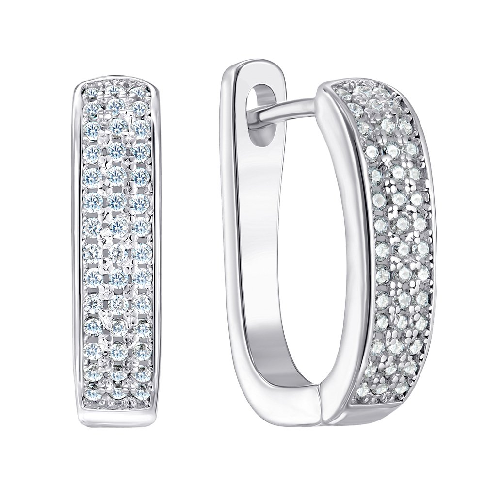 

Серьги из серебра с фианитами 000125209