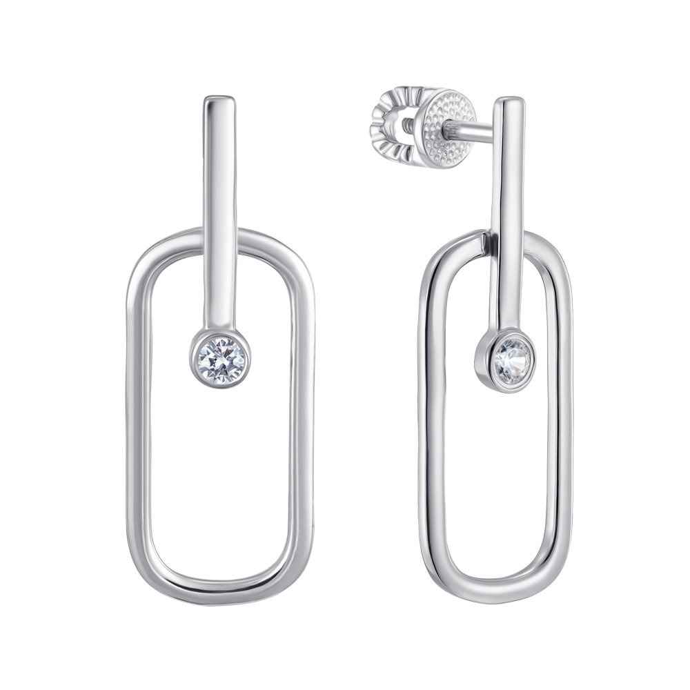 

Серьги из серебра с фианитами 000150685